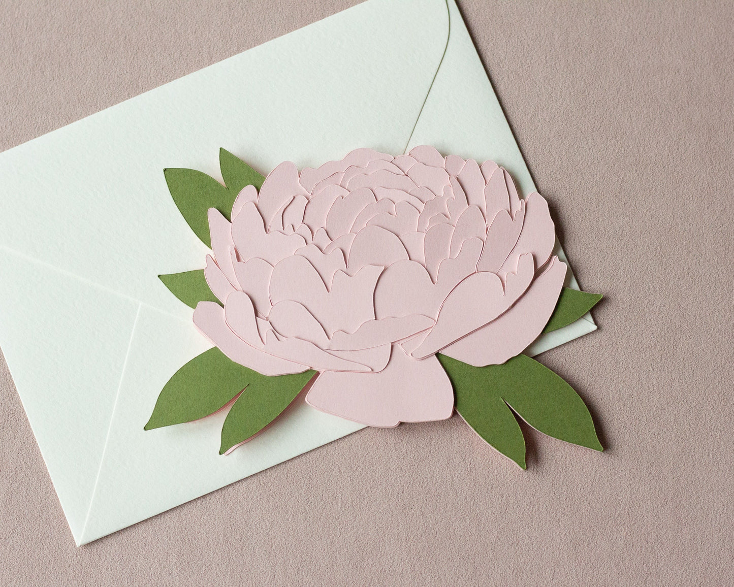 Peony Folded Card