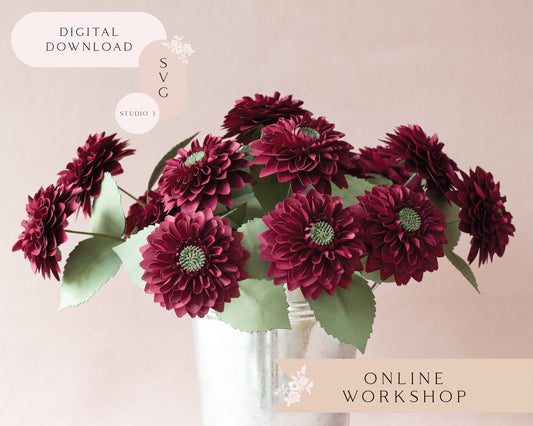 Paper Dahlia Flower