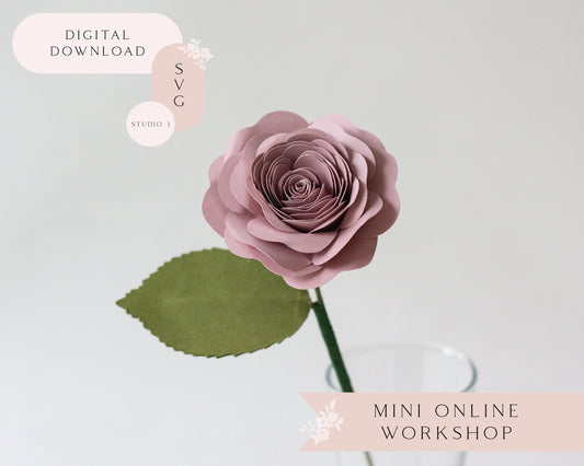 Paper Rolled Rose Flower