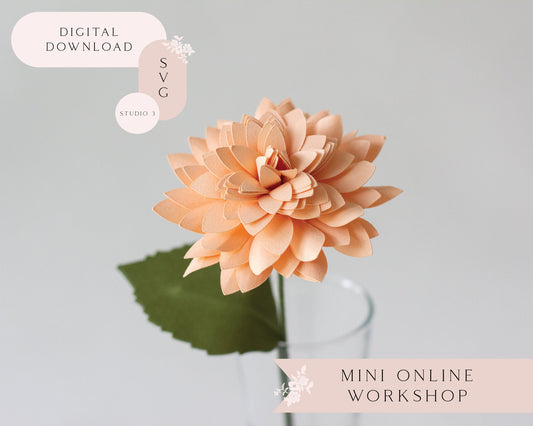 Paper Rolled Dahlia Flower