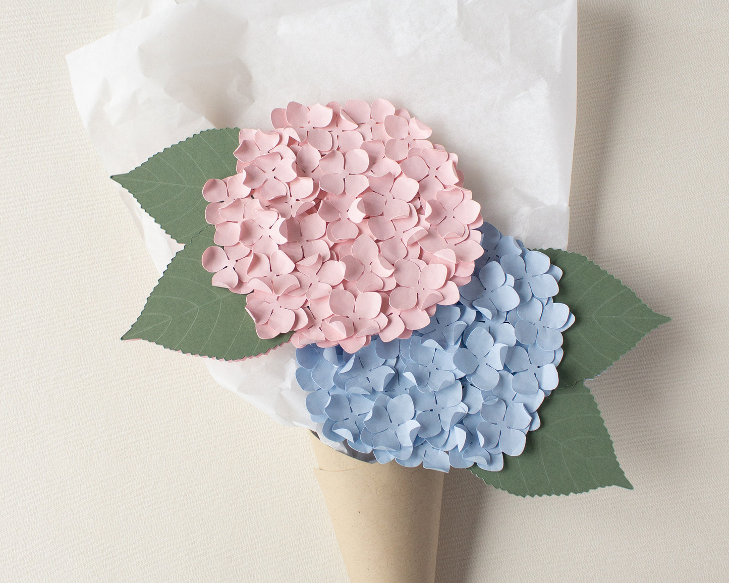 Hydrangea Folded Card