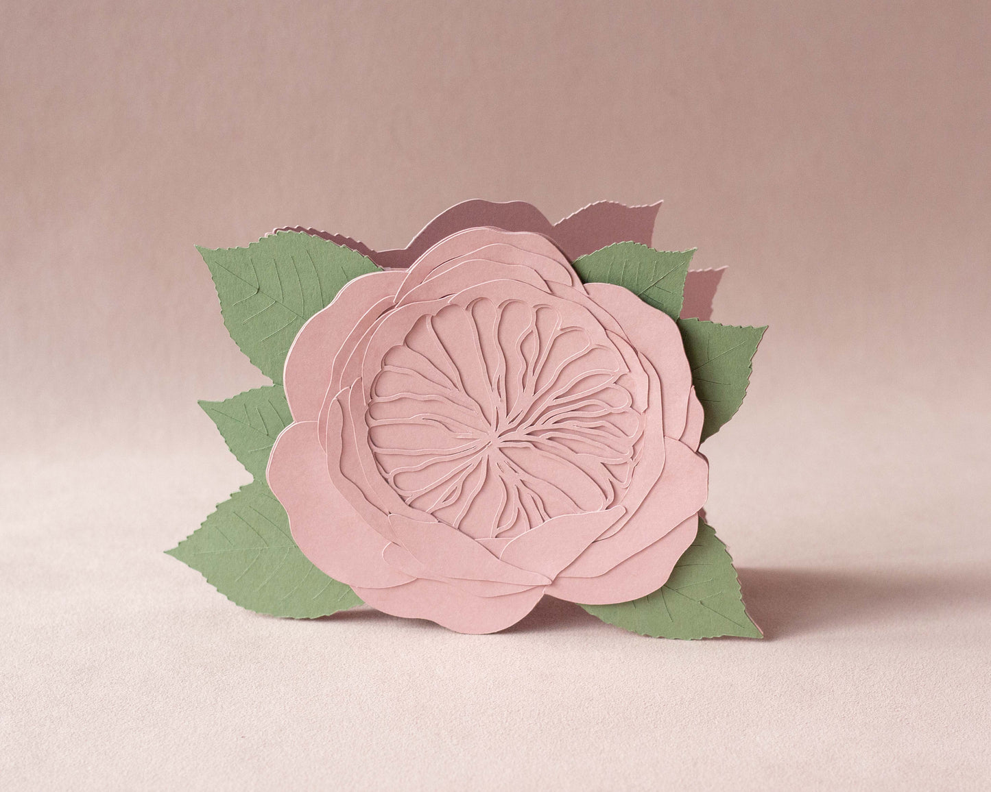 Garden Rose Folded Card