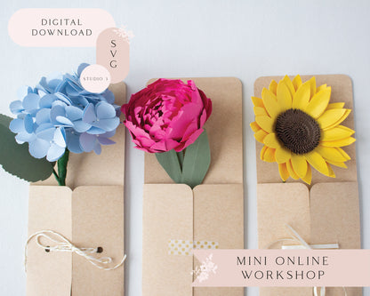 Paper Flower Holder Envelope