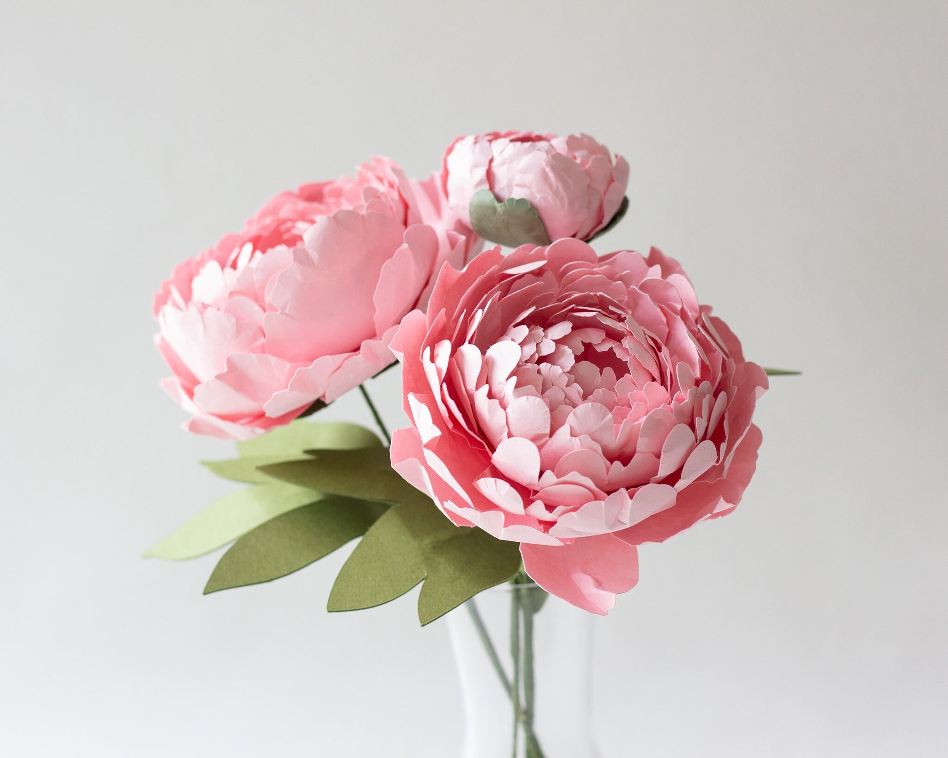 Peonies Paper Flower Bouquet -  Canada
