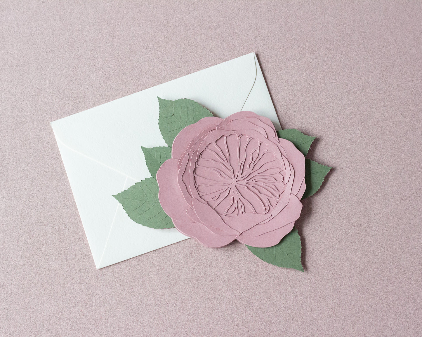 Garden Rose Folded Card