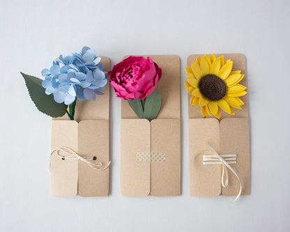 Paper Flower Holder Envelope